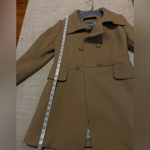 MARTIN GRANT Beige Double-Breasted Pea Coat